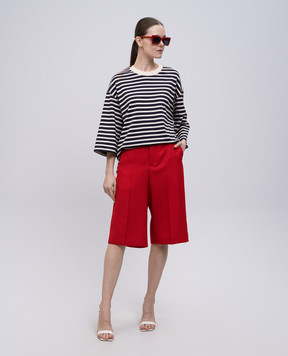 Ami Paris Red wool Bermuda shorts FSO509WV0068