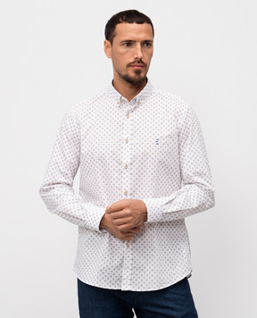 Florentino White shirt with geometric print 124745414804
