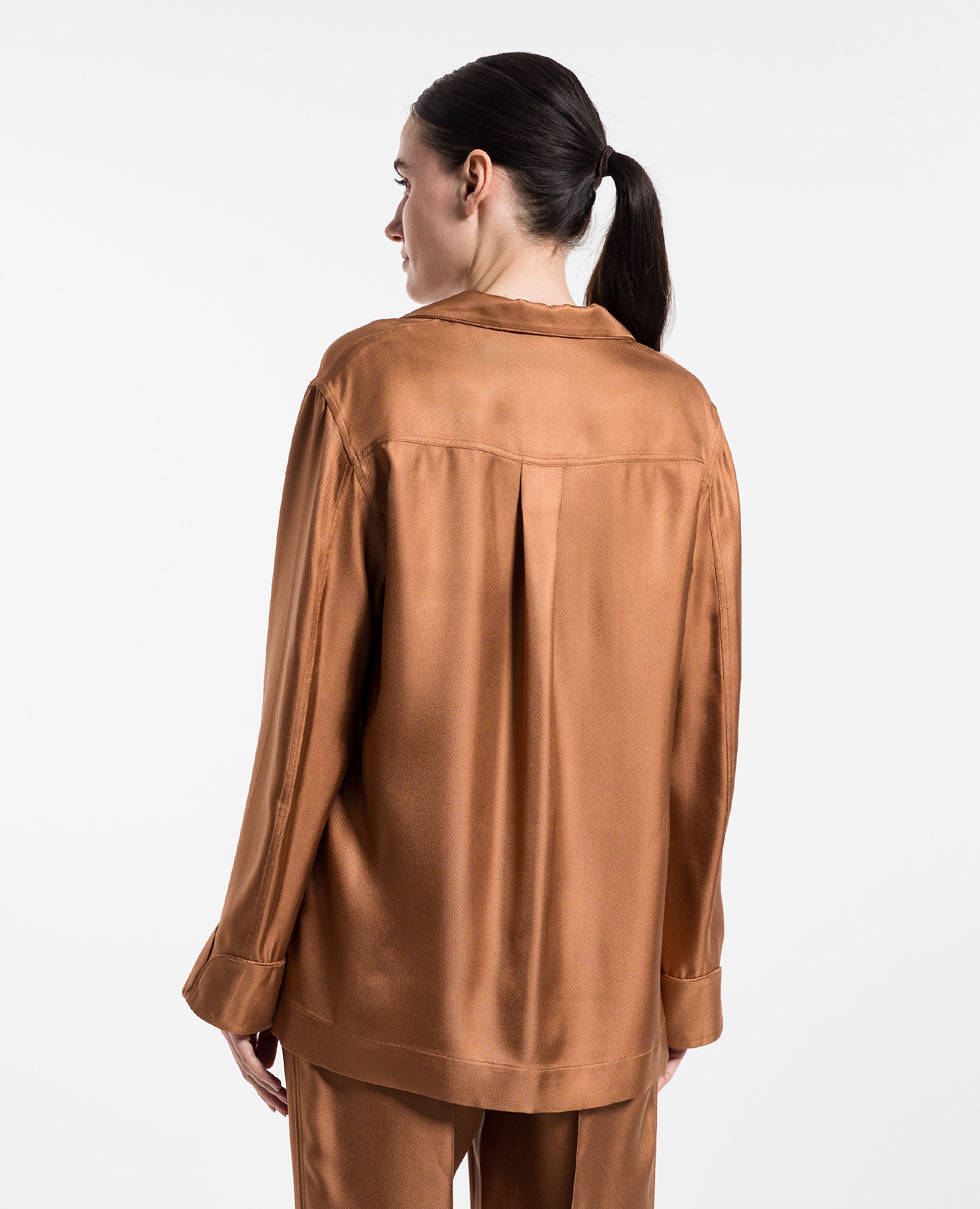 Brown silk blouse Tom Ford 4