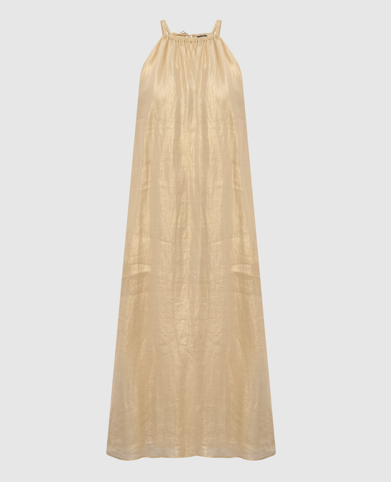 

Beige midi dress with sash Peserico