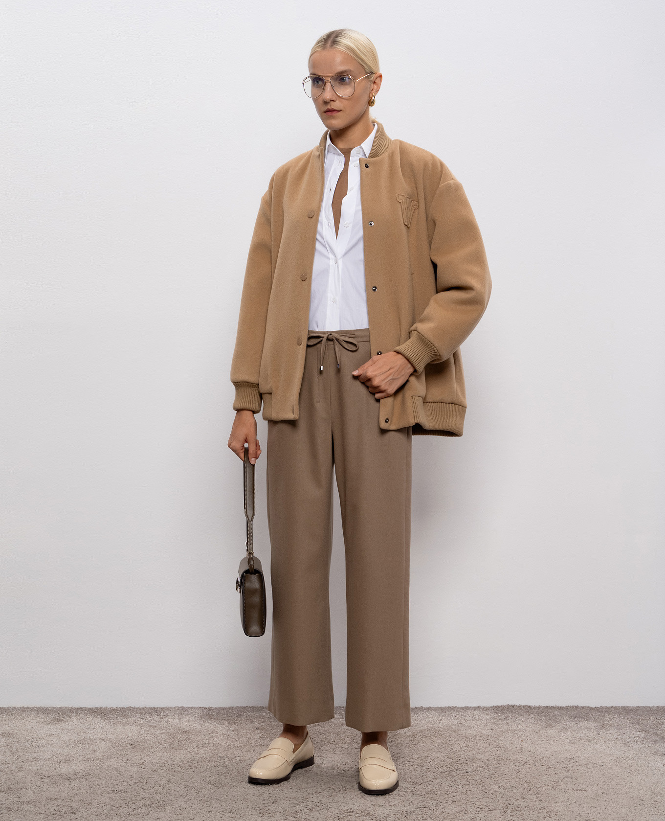 

ADORNI beige wool bomber jacket Max Mara Weekend