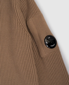 C.P. Company Children's brown sweater with logo CUW00HLHE7648