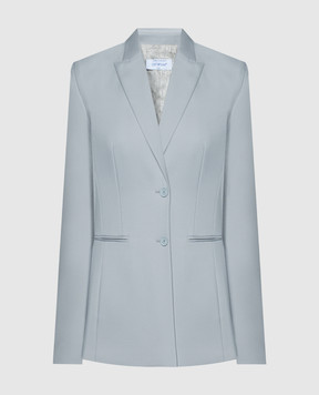 Off-White Gray jacket with logo OWEF061S24FAB001