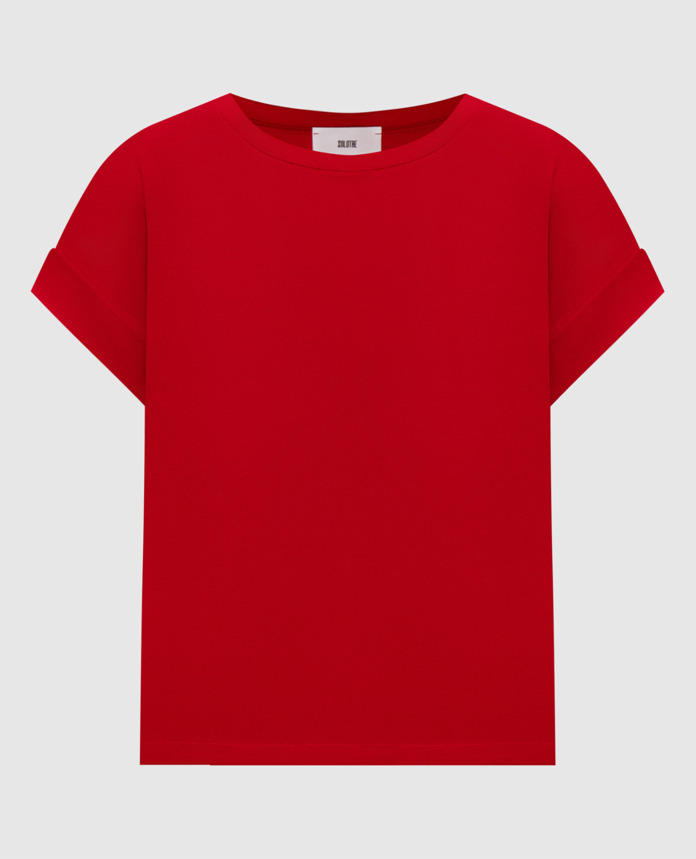 

Red T-shirt with lapels Solotre