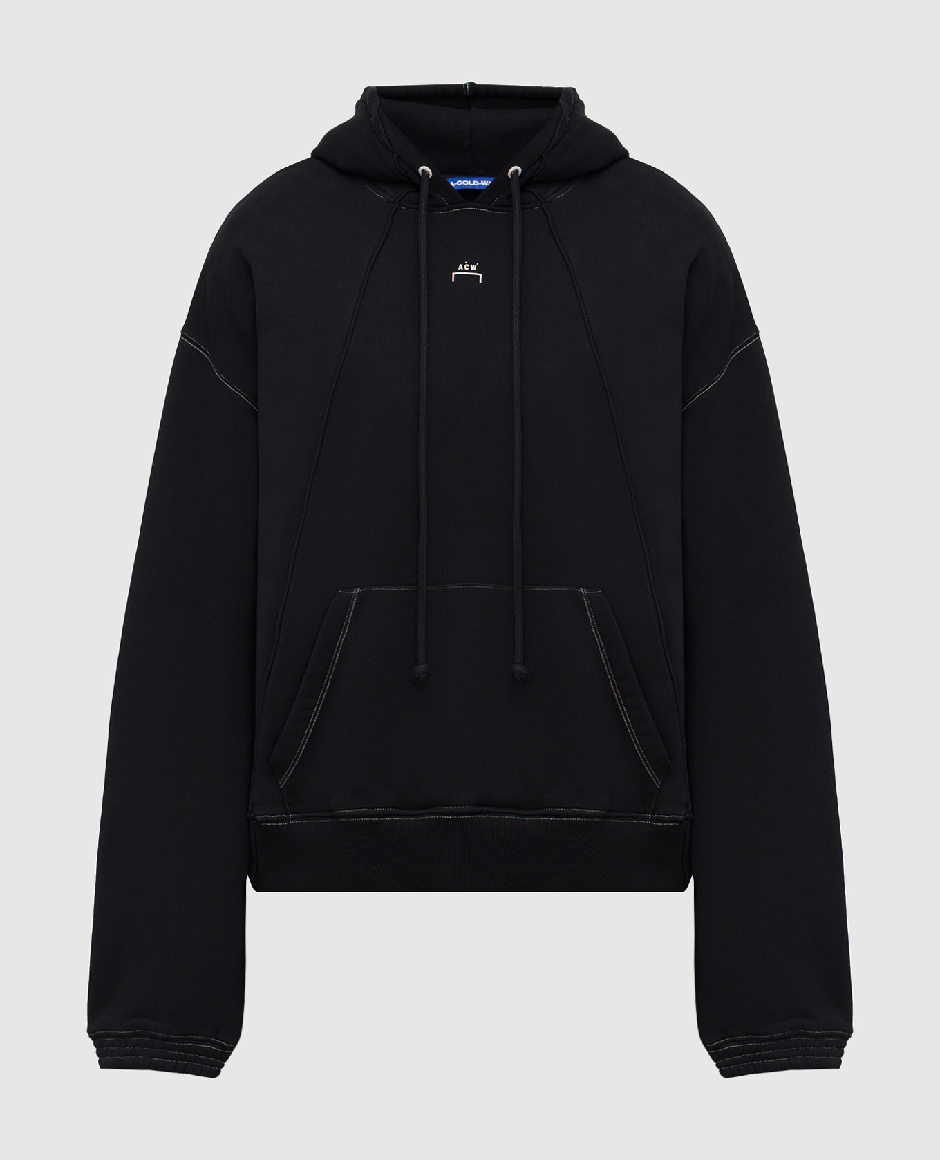 

Black hoodie with monogram logo print A Cold Wall