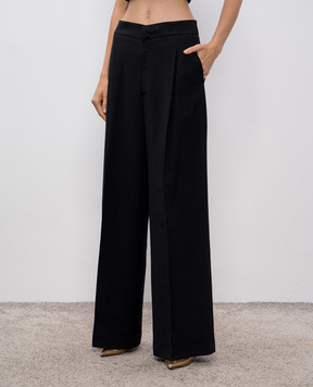 Twinset Black pants with logo 252TP2622