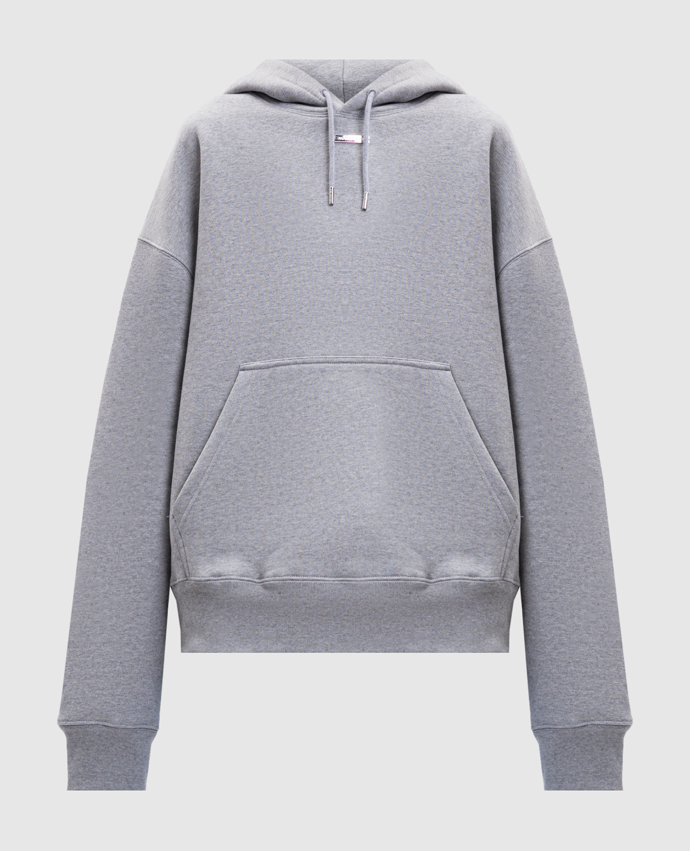 

Grey insulated hoodie with logo Thierry Mugler