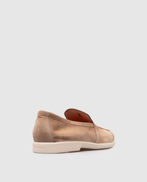 Santoni Beige suede loafers MGAG18829TICSEAA