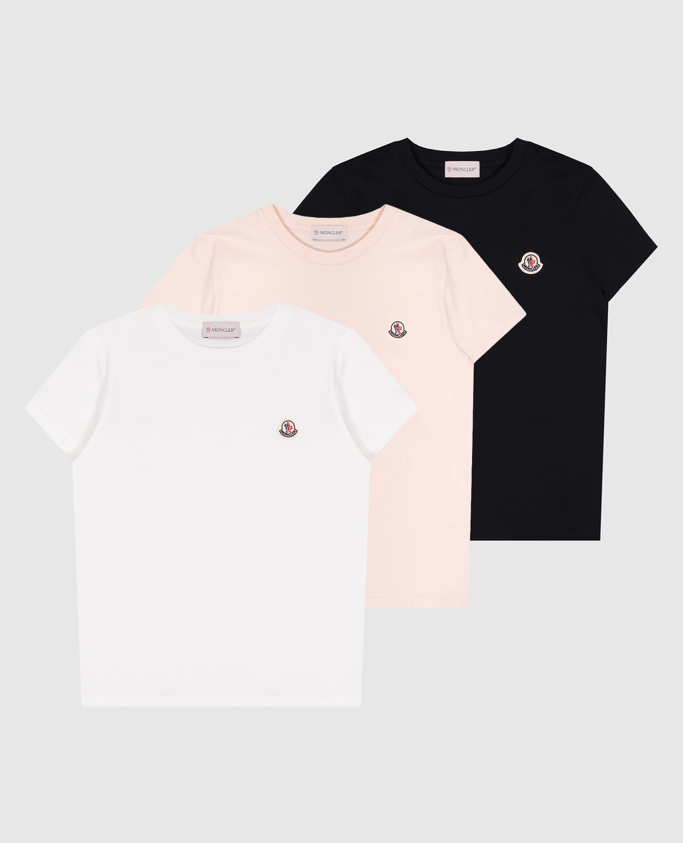 

Children's set of T-shirts with logo Moncler ENFANT, White