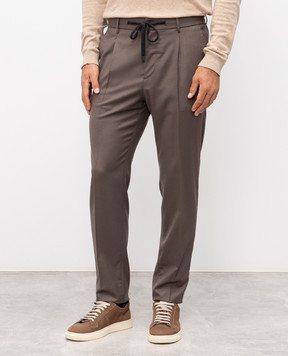 Peserico Brown wool pants R5427402710