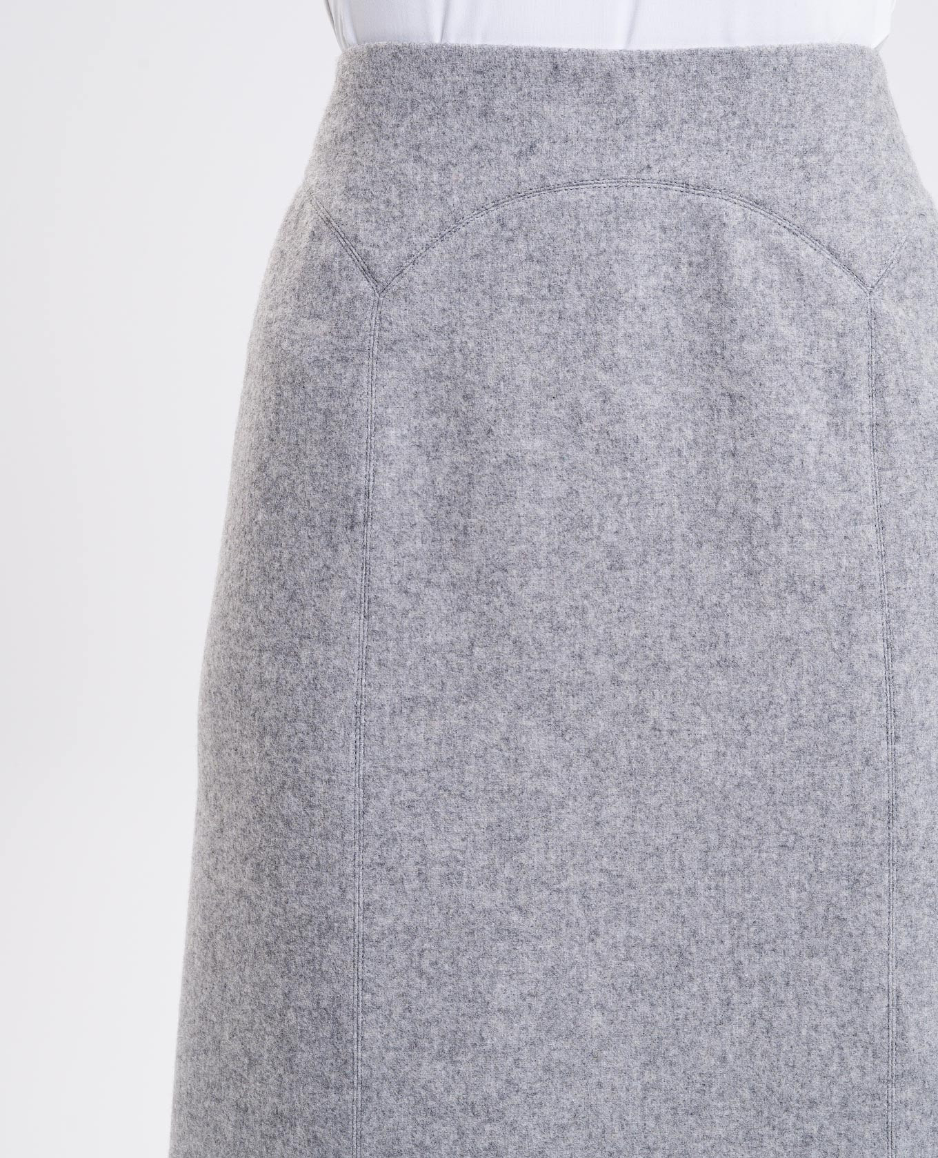 

Gray skirt with wool Ermanno Scervino, Grey