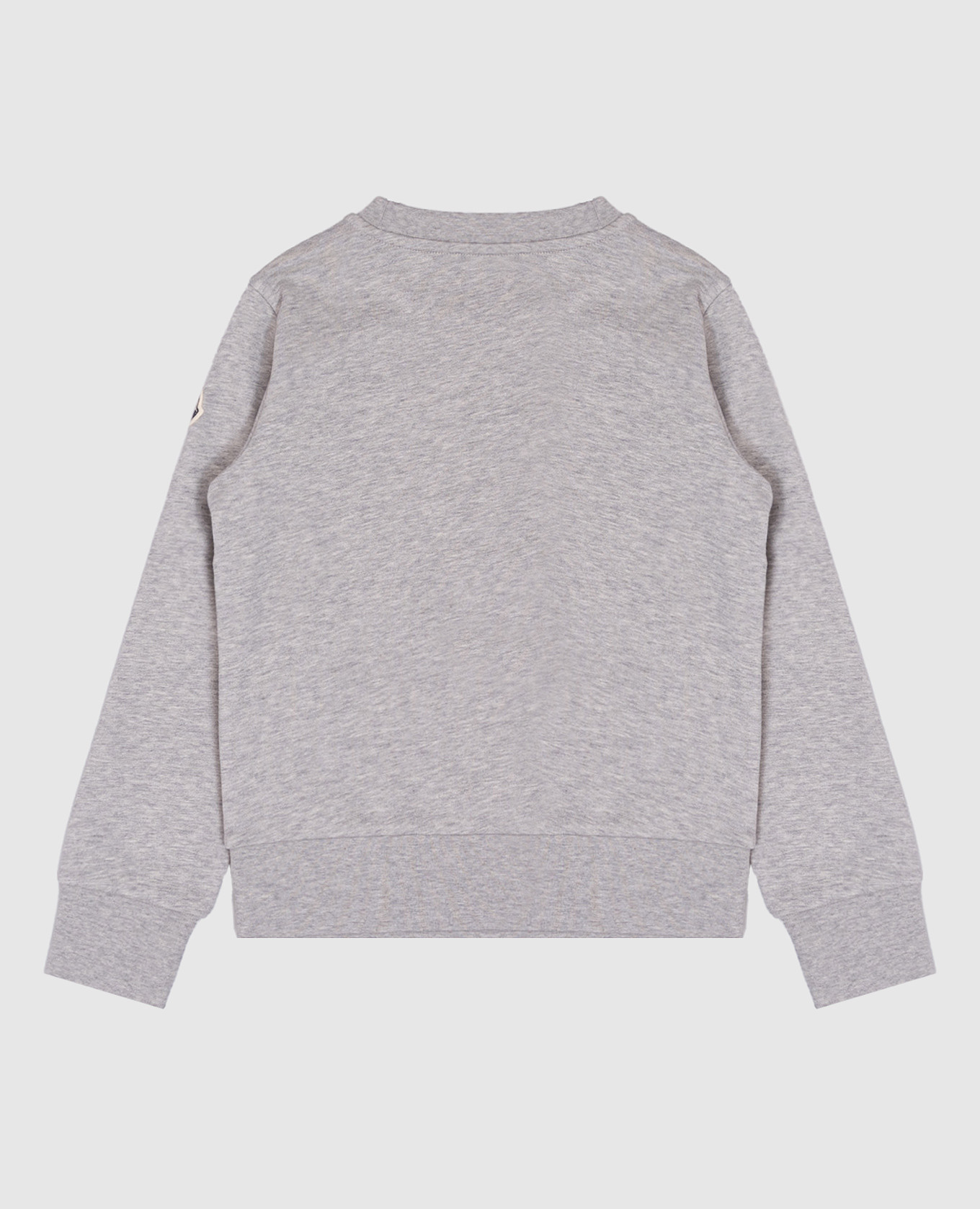 

Children's gray melange sweatshirt with logo Moncler ENFANT, Grey
