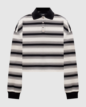 AMIRI White striped polo shirt AWJYPO1008