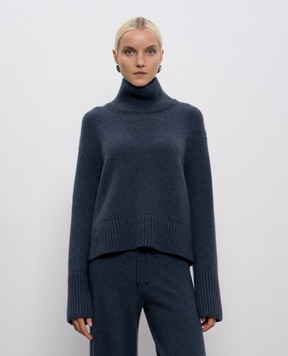 LISA YANG Blue Fleur cashmere sweater 2022098