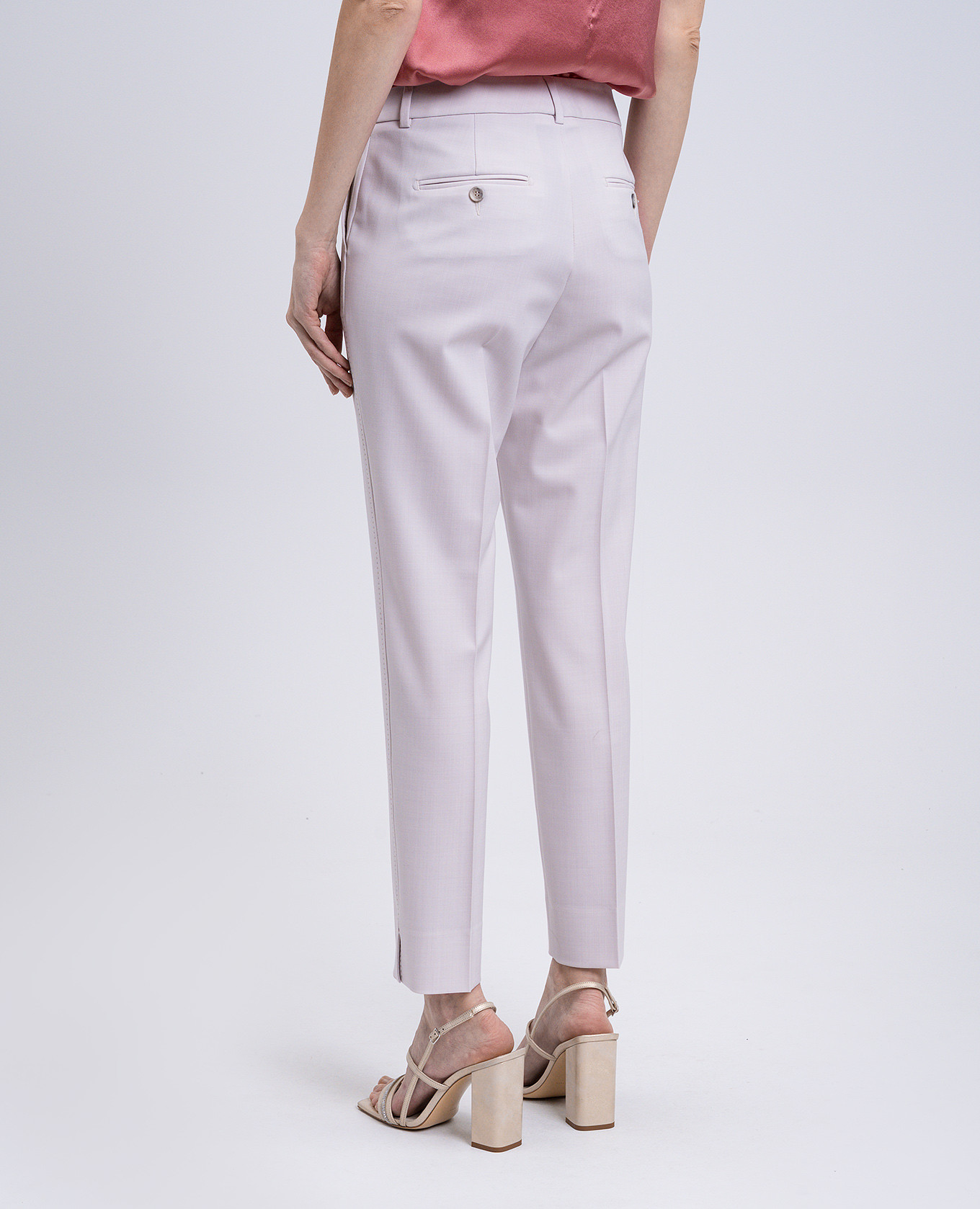 Beige wool pants Peserico 4