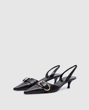 Givenchy Voyou black leather sandals BE308XE257