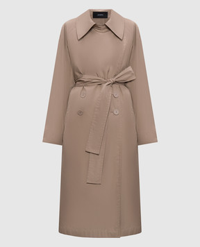 JOSEPH Chiswick beige double-breasted trench coat JP001718