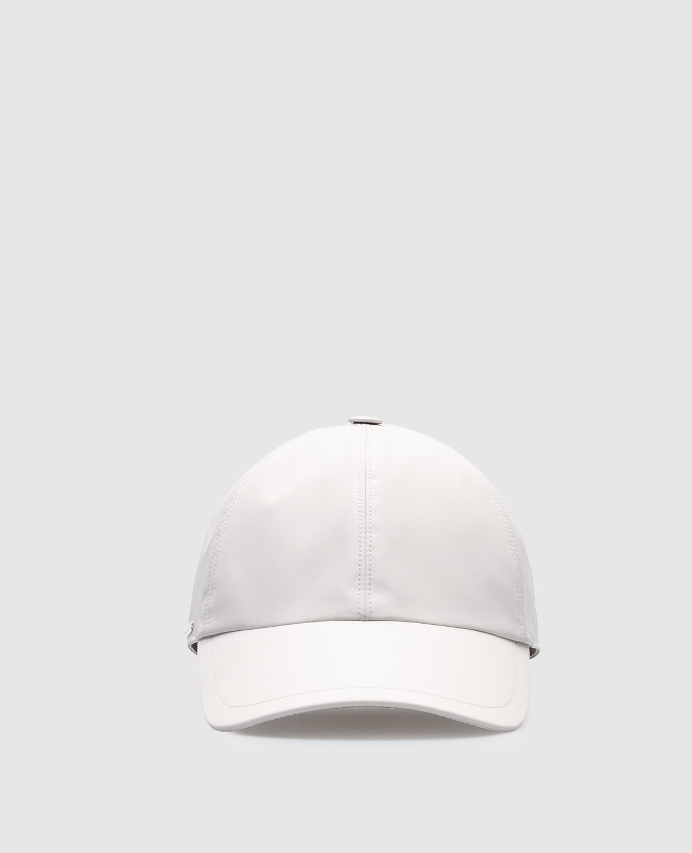 

Beige cap with logo Enrico Mandelli