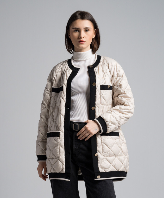 Max Mara - Beige double-sided down jacket CARDY CARDY - shop with