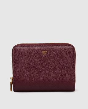 Tom Ford Burgundy leather wallet with monogram logo S0524LCL095G