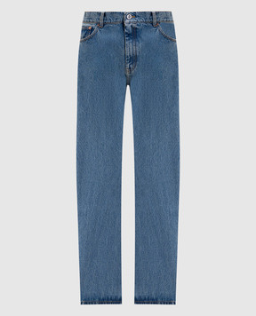 Vetements Blue jeans with logo patch UH76DP400LB3w