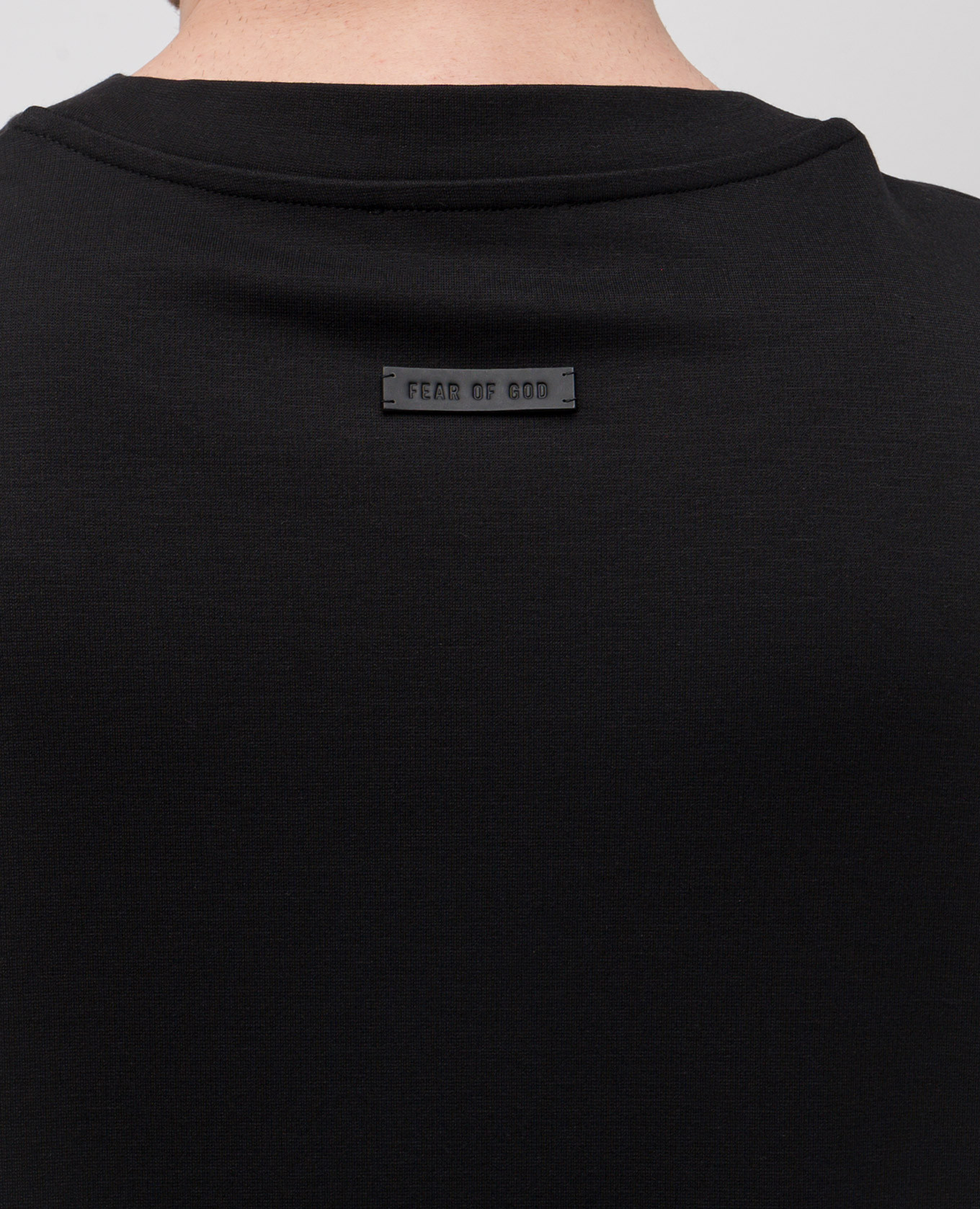 

Black T-shirt with logo patch Fear of God