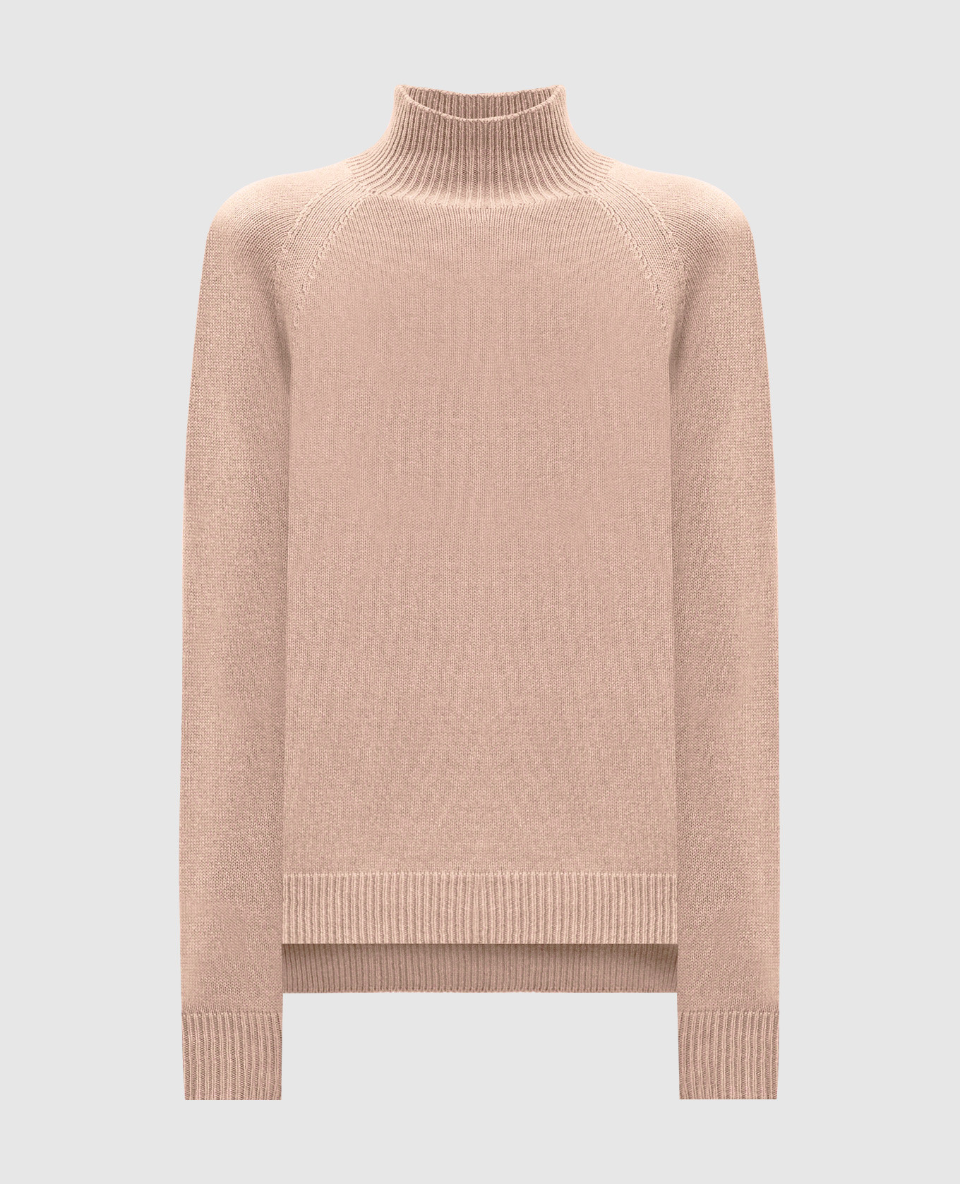 Beige wool, silk and cashmere sweater Peserico
