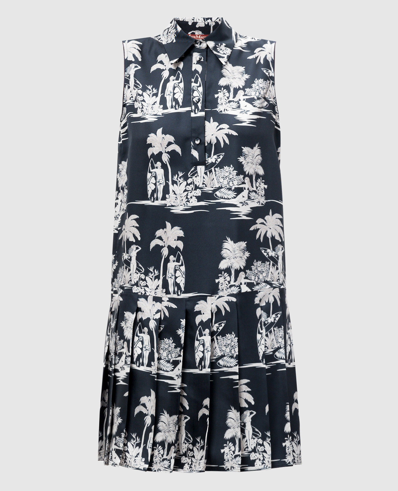 DIONNE blue printed silk dress Max Mara