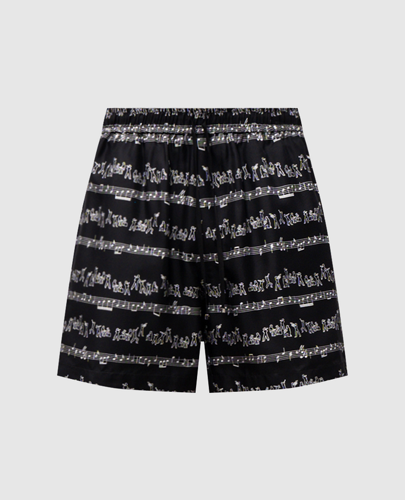 

Black Jazz Band Silk Shorts AMIRI
