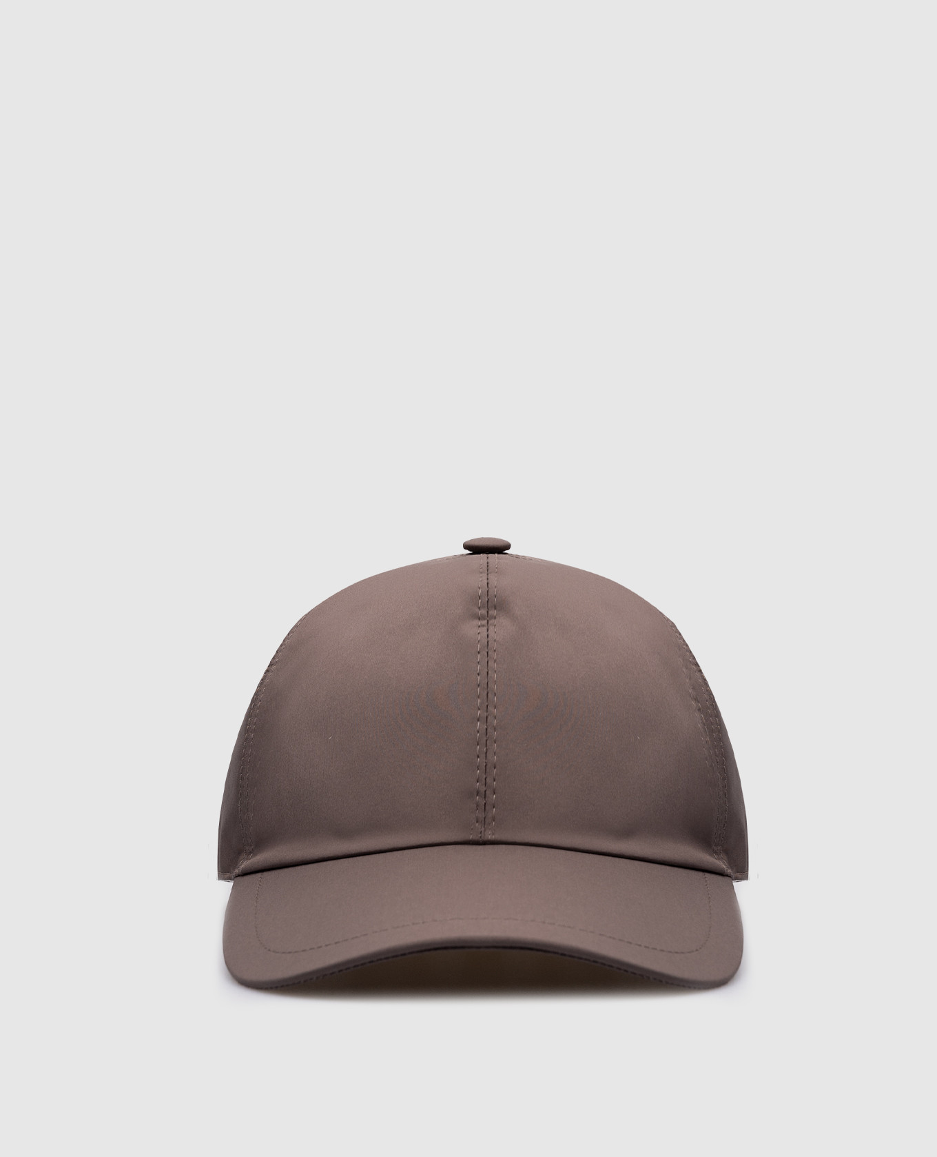 

Brown cap with logo Enrico Mandelli, Коричневый