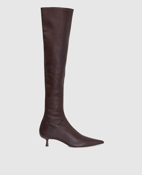 Simkhai Joni brown leather over the knee boots 525S022STLEA