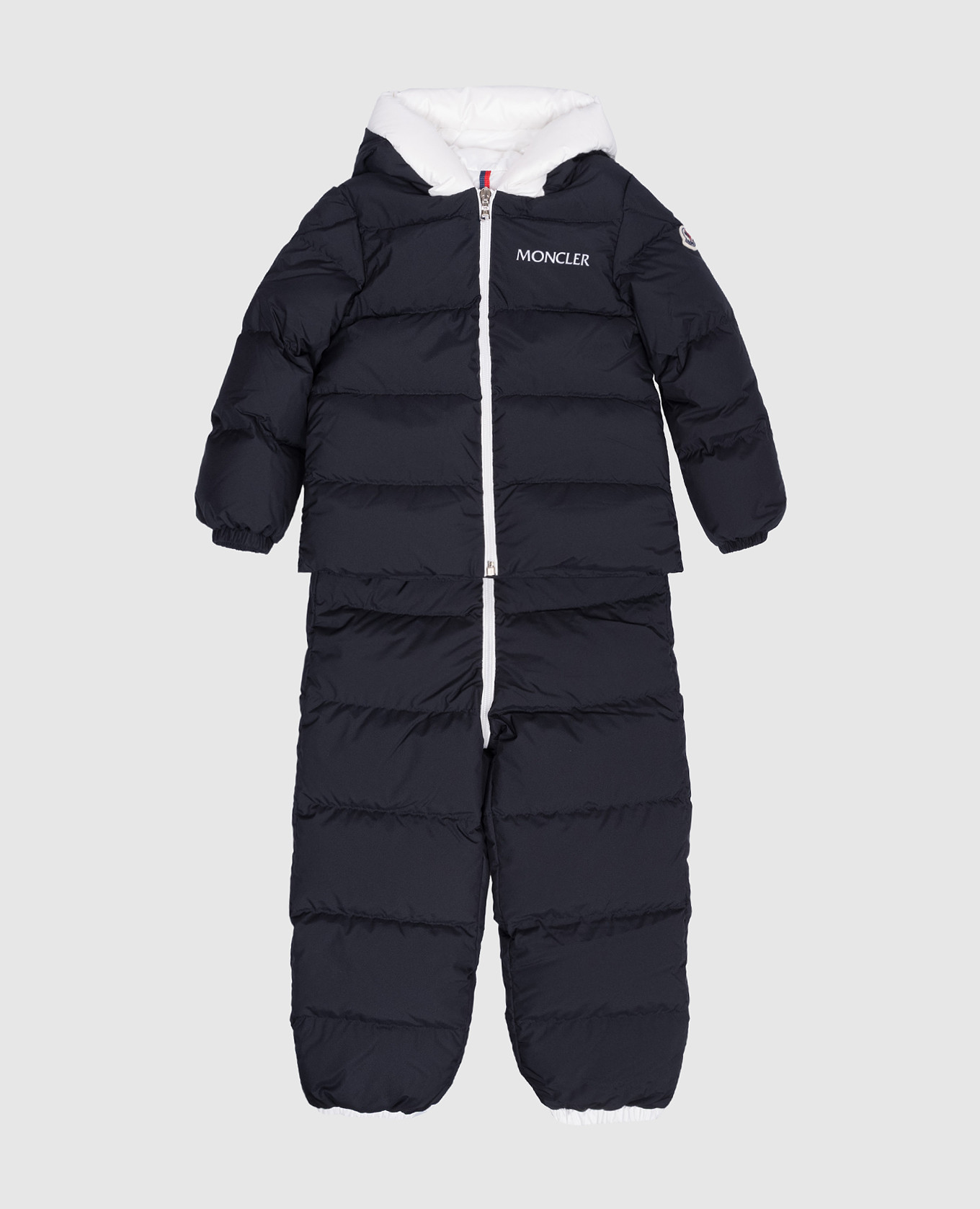 

Children's blue set of down overalls and down jacket with logo Moncler ENFANT, Синий