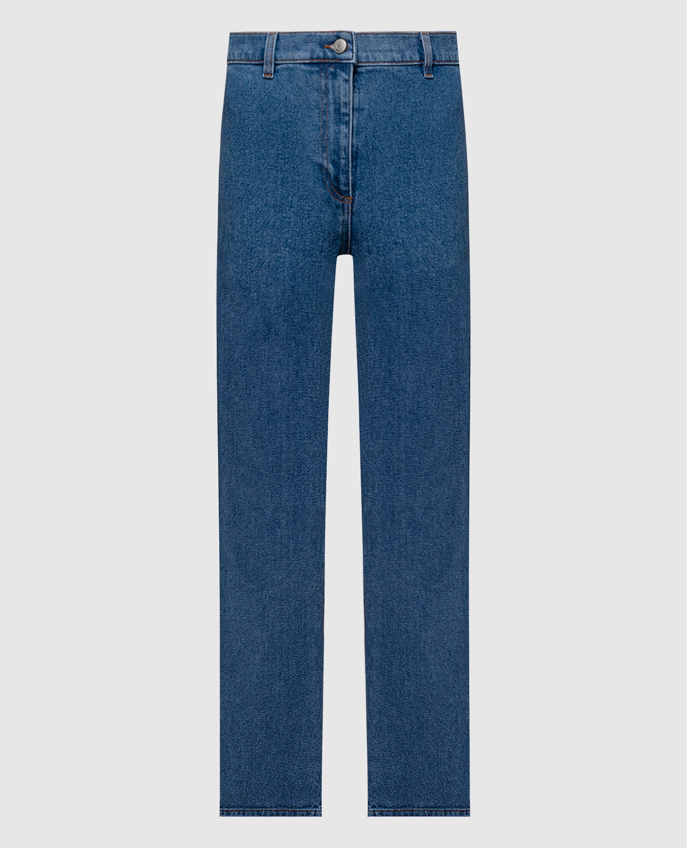 

Blue jeans with logo patch Magda Butrym, Light blue