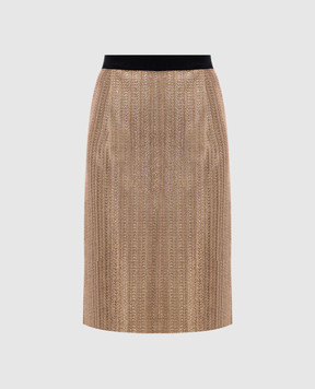 Giambattista Valli Golden skirt with lurex A13PV4100