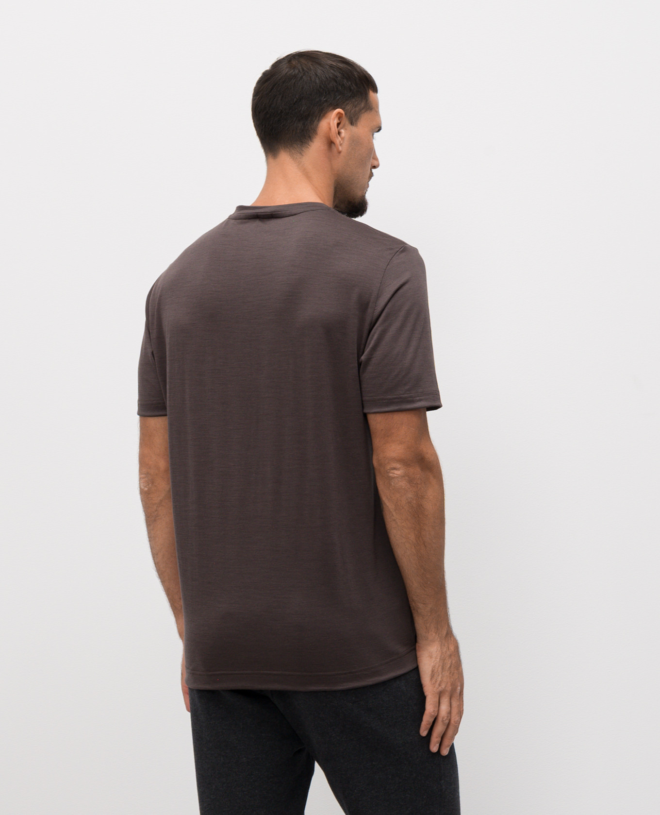 

Brown wool T-shirt CAPOBIANCO