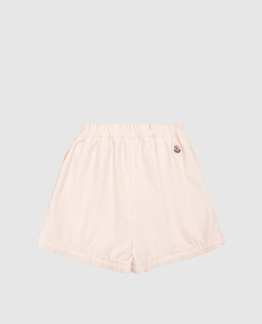 Moncler ENFANT Children's beige shorts with logo patch K19542B000135986612