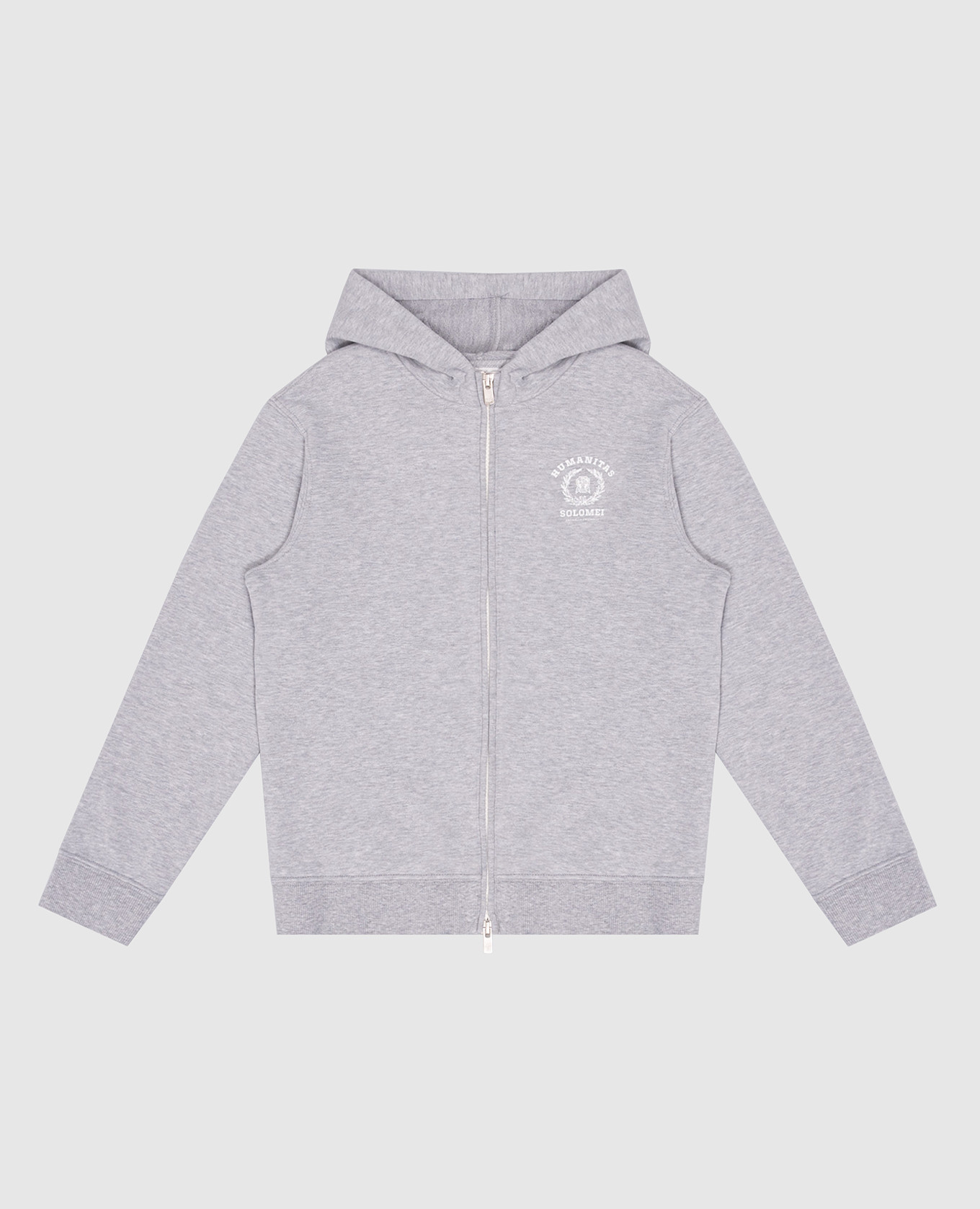 

Gray sports jacket with logo embroidery Brunello Cucinelli, Серый