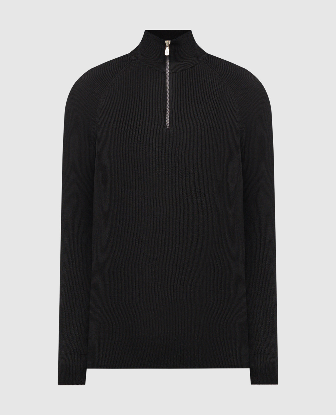 

Black ribbed jumper Brunello Cucinelli, Черный