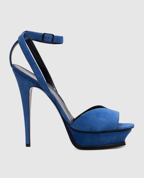 Saint Laurent Blue suede sandals 502957