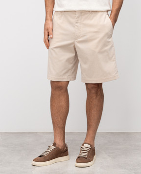 Brunello Cucinelli Beige corduroy shorts MH257U0010