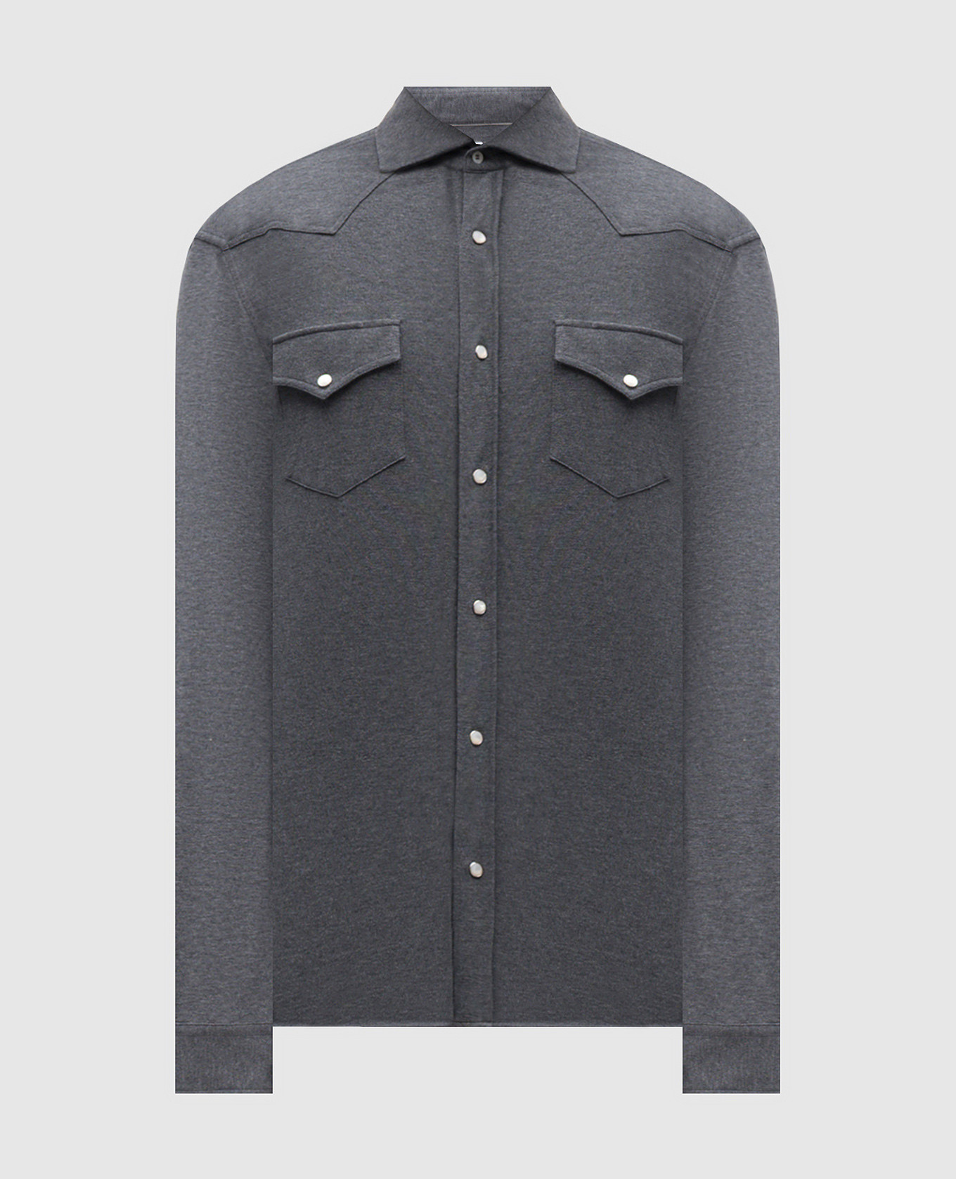 Gray shirt Brunello Cucinelli