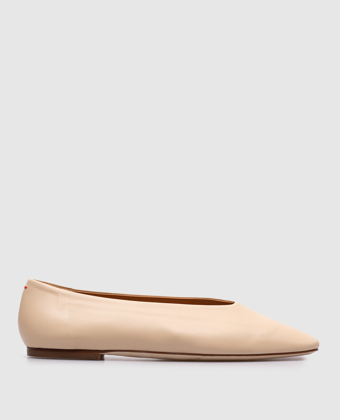 Beige leather ballet flats Aeyde