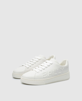 Bally Raise white leather trainers with logo MSK09LVT005
