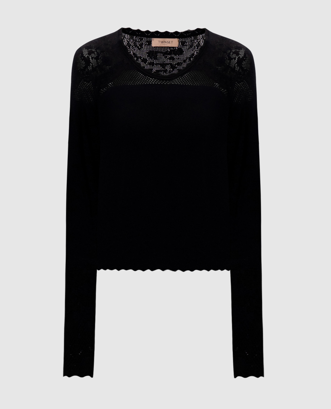 Black jumper with logo Twinset