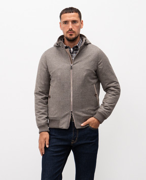 Cashmere&Whiskey Gray wool and cashmere jacket 7400855211