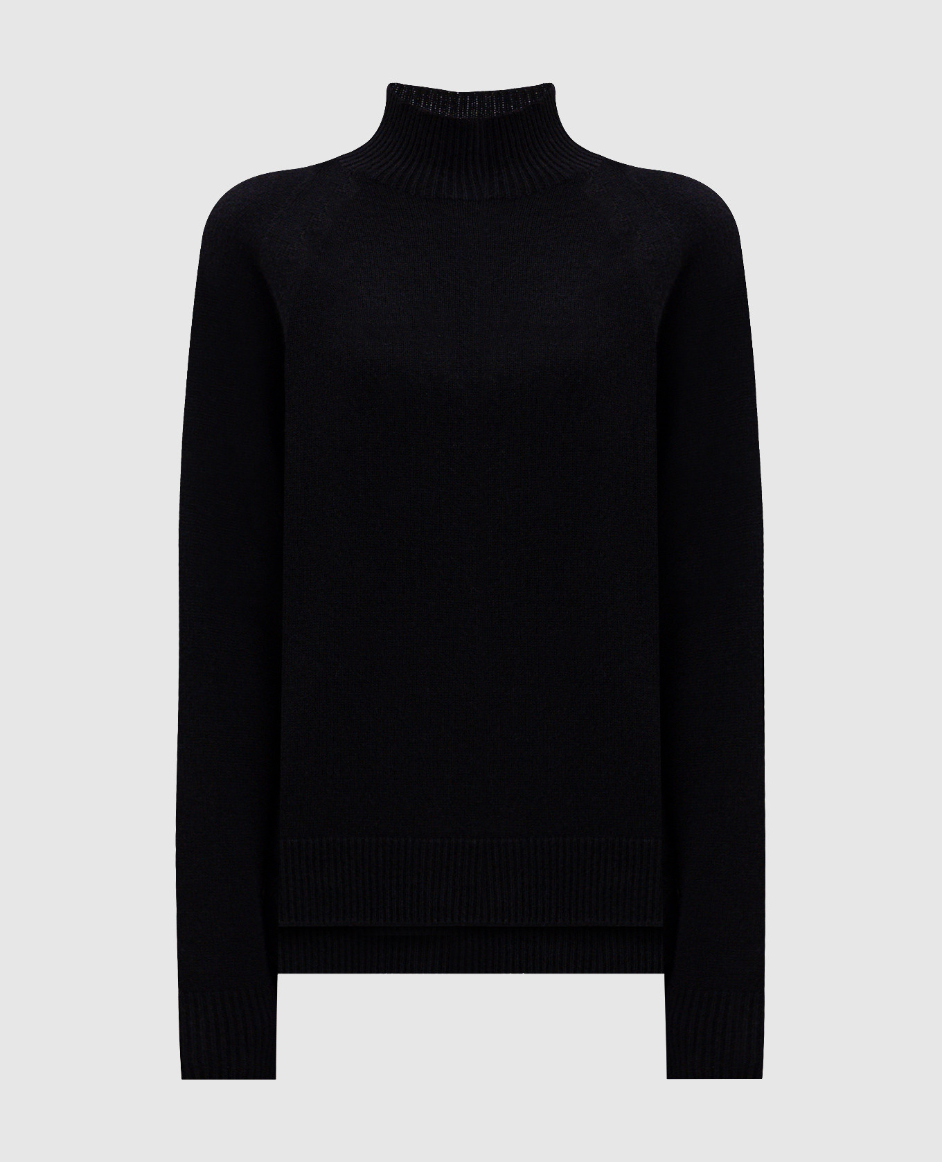 Black wool, silk and cashmere sweater Peserico