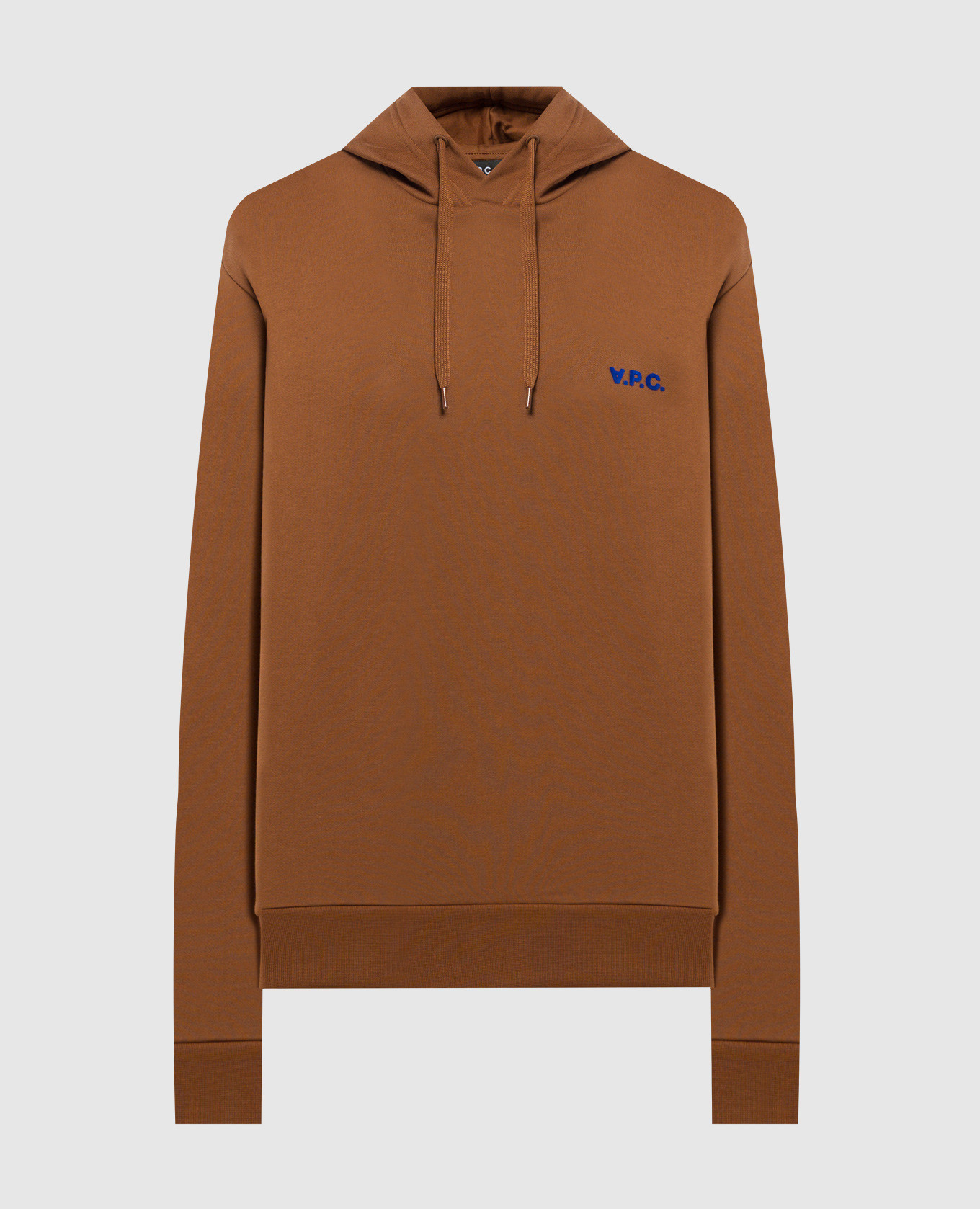 

Brown hoodie with textured logo A.P.C