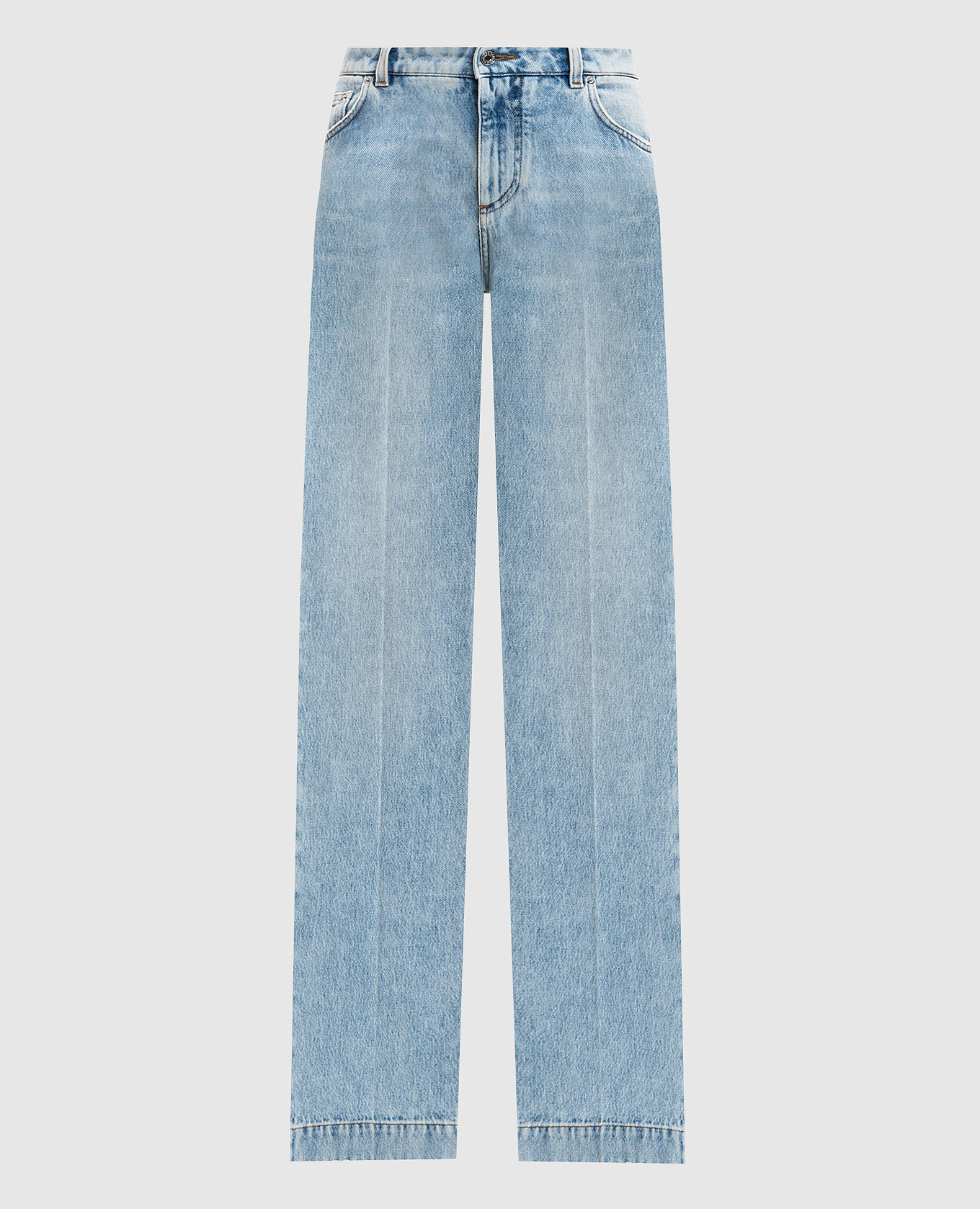

Blue jeans with logo patch Dolce&Gabbana, Light blue
