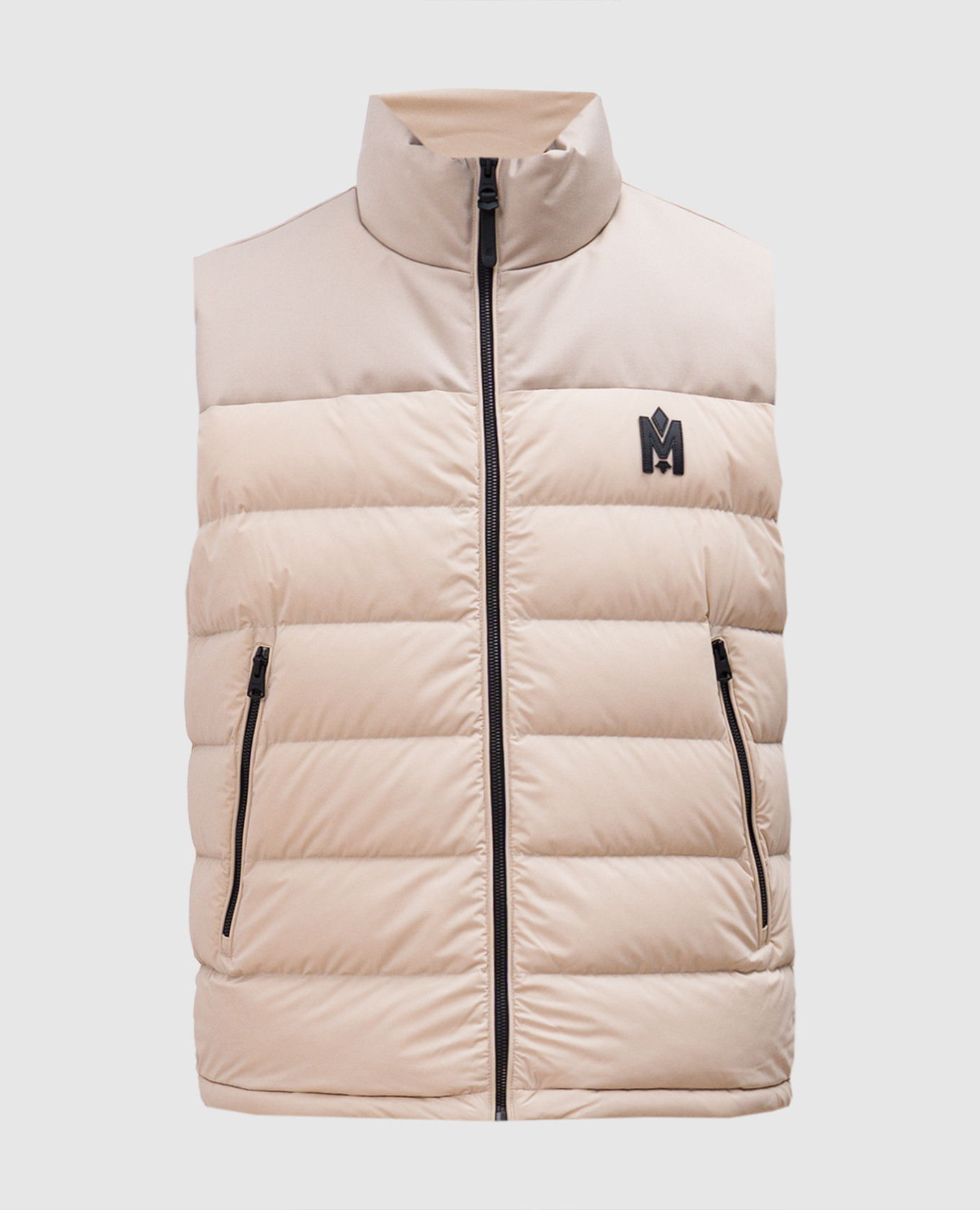 

Bobby-Z logo quilted down vest in beige Mackage