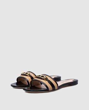 Tom Ford Black leather flip-flops WITNEY W3523TRA004G